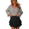 image:imageonlypuff Flowy Shorts for Women Ruffle Skorts Mini Skirts High Waisted Teen Gilrs Tennis Skort Summer ShortsA Black