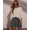 image:imageonlypuff Flowy Shorts for Women Ruffle Skorts Tiered Teen Girls Country Concert Outfits Golf Tennis Skort Under Sweater Skirt 01dark Grey