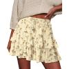 image:imageonlypuff Flowy Shorts for Women Ruffle Skorts Tiered Teen Girls Country Concert Outfits Golf Tennis Skort Under Sweater Skirt 03apricot