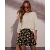 image:imageonlypuff Flowy Shorts for Women Ruffle Skorts Tiered Teen Girls Country Concert Outfits Golf Tennis Skort Under Sweater Skirt 03black Butterfly