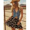 image:imageonlypuff Flowy Shorts for Women Ruffle Skorts Tiered Teen Girls Country Concert Outfits Golf Tennis Skort Under Sweater Skirt 03black Butterfly