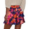 image:imageonlypuff Flowy Shorts for Women Ruffle Skorts Tiered Teen Girls Country Concert Outfits Golf Tennis Skort Under Sweater Skirt 03multicolor