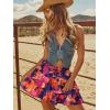 image:imageonlypuff Flowy Shorts for Women Ruffle Skorts Tiered Teen Girls Country Concert Outfits Golf Tennis Skort Under Sweater Skirt 03multicolor