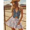 image:imageonlypuff Flowy Shorts for Women Ruffle Skorts Tiered Teen Girls Country Concert Outfits Golf Tennis Skort Under Sweater Skirt 03orange Blue