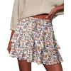 image:imageonlypuff Flowy Shorts for Women Ruffle Skorts Tiered Teen Girls Country Concert Outfits Golf Tennis Skort Under Sweater Skirt 03orange Blue