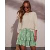 image:imageonlypuff Flowy Shorts for Women Ruffle Skorts Tiered Teen Girls Country Concert Outfits Golf Tennis Skort Under Sweater Skirt 03sunflower