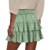 image:imageonlypuff Flowy Shorts for Women Ruffle Skorts Tiered Teen Girls Country Concert Outfits Golf Tennis Skort Under Sweater Skirt 03sunflower