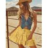 image:imageonlypuff Flowy Shorts for Women Ruffle Skorts Tiered Teen Girls Country Concert Outfits Golf Tennis Skort Under Sweater Skirt 03yellow