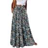 image:imageonlypuff Maxi Skirt for Women Boho Western Skirts High Waist Long Skirt with Pockets Fall Festival Outfits Clothing01 Floral Print