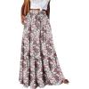 image:imageonlypuff Maxi Skirt for Women Boho Western Skirts High Waist Long Skirt with Pockets Fall Festival Outfits Clothing01 Greypinkflower