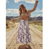 image:imageonlypuff Maxi Skirt for Women Boho Western Skirts High Waist Long Skirt with Pockets Fall Festival Outfits Clothing01 Greypinkflower