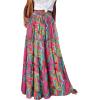 image:imageonlypuff Maxi Skirt for Women Boho Western Skirts High Waist Long Skirt with Pockets Fall Festival Outfits Clothing01 Multicolor