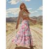 image:imageonlypuff Maxi Skirt for Women Boho Western Skirts High Waist Long Skirt with Pockets Fall Festival Outfits Clothing01 Peonycolored