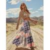 image:imageonlypuff Maxi Skirt for Women Boho Western Skirts High Waist Long Skirt with Pockets Fall Festival Outfits Clothing01 Spliceorange