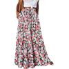 image:imageonlypuff Maxi Skirt for Women Boho Western Skirts High Waist Long Skirt with Pockets Fall Festival Outfits Clothing01 Sunflower