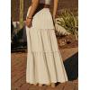 image:imageonlypuff Maxi Skirt for Women Boho Western Skirts High Waist Long Skirt with Pockets Fall Festival Outfits Clothing02 Beige