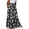 image:imageonlypuff Maxi Skirt for Women Boho Western Skirts High Waist Long Skirt with Pockets Fall Festival Outfits Clothing02 Black White Paisley