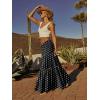 image:imageonlypuff Maxi Skirt for Women Boho Western Skirts High Waist Long Skirt with Pockets Fall Festival Outfits Clothing02 Dot Black