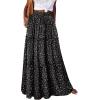 image:imageonlypuff Maxi Skirt for Women Boho Western Skirts High Waist Long Skirt with Pockets Fall Festival Outfits Clothing02 Floral Black
