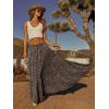 image:imageonlypuff Maxi Skirt for Women Boho Western Skirts High Waist Long Skirt with Pockets Fall Festival Outfits Clothing02 Leopard Brown