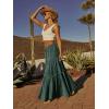 image:imageonlypuff Maxi Skirt for Women Boho Western Skirts High Waist Long Skirt with Pockets Fall Festival Outfits Clothing02 Leopard Teal