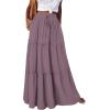 image:imageonlypuff Maxi Skirt for Women Boho Western Skirts High Waist Long Skirt with Pockets Fall Festival Outfits Clothing02 Mistypurple