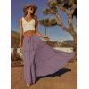 image:imageonlypuff Maxi Skirt for Women Boho Western Skirts High Waist Long Skirt with Pockets Fall Festival Outfits Clothing02 Mistypurple
