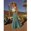 image:imageonlypuff Maxi Skirt for Women Boho Western Skirts High Waist Long Skirt with Pockets Fall Festival Outfits Clothing02 Spearmint