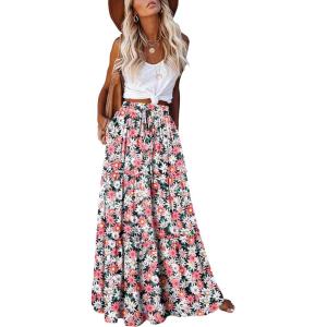 image:imageonlypuff Maxi Skirt for Women Boho Western Skirts High Waist Long Skirt with Pockets Fall Festival Outfits Clothing01 Sunflower
